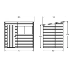 Forest Garden 7x5 Ft Pent Shiplap Wooden 2 Windows Shed With Floor (Base Included) - Assembly Service Included -Outdoor Garden Shop forest garden 7x5 ft pent shiplap wooden 2 windows shed with floor base included assembly service included5013053178959 04t bq