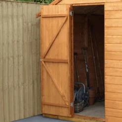 Forest Garden 7x5 Ft Pent Shiplap Wooden 2 Windows Shed With Floor (Base Included) - Assembly Service Included -Outdoor Garden Shop forest garden 7x5 ft pent shiplap wooden 2 windows shed with floor base included assembly service included5013053178959 06i bq