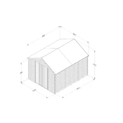 Forest Garden 8x10 Apex Dip Treated Shiplap Wooden Shed With Floor (Base Included) - Assembly Service Included -Outdoor Garden Shop forest garden 8x10 apex dip treated shiplap wooden shed with floor base included assembly service included5013053193846 02i