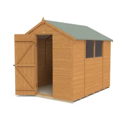 Forest Garden 8x6 Ft Apex Shiplap Wooden 2 Windows Shed With Floor - Assembly Service Included -Outdoor Garden Shop forest garden 8x6 ft apex shiplap wooden 2 windows shed with floor assembly service included5013053178720 02c bq