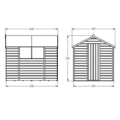 Forest Garden 8x6 Ft Apex Shiplap Wooden 2 Windows Shed With Floor - Assembly Service Included -Outdoor Garden Shop forest garden 8x6 ft apex shiplap wooden 2 windows shed with floor assembly service included5013053178720 04t bq