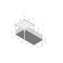 Forest Garden Grey Pergola & Decking Kit, X4 Post X3 Balustrade (H) 2.5m X (W) 5.2m - Canopy Included 5 Forest Garden Grey Pergola & Decking Kit, X4 Post X3 Balustrade (H) 2.5m X (W) 5.2m - Canopy Included -Outdoor Garden Shop forest garden grey pergola decking kit x4 post x3 balustrade h 2 5m x w 5 2m canopy included5013053192672 01t