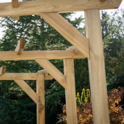 Forest Garden Hanbury Flat Top European Softwood Arch (H) 213.5cm X (W) 209cm -Outdoor Garden Shop forest garden hanbury flat top european softwood arch h 213 5cm x w 209cm5013053190128 02i
