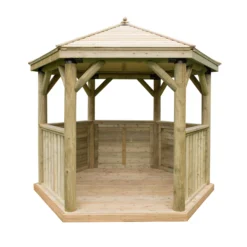 Forest Garden Hexagonal Gazebo, (W)3.3m (D)2.84m 12 Forest Garden Hexagonal Gazebo, (W)3.3m (D)2.84m -Outdoor Garden Shop forest garden hexagonal gazebo w 3 3m d 2 84m5013053163351 02c bq