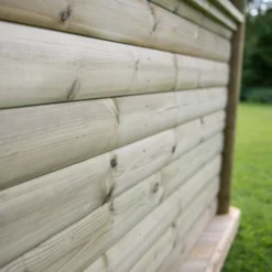 Forest Garden Hexagonal Gazebo With Cedar Roof, (W)4.9m (D)4.24m -Outdoor Garden Shop forest garden hexagonal gazebo with cedar roof w 4 9m d 4 24m5013053163436 04i