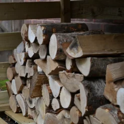 Forest Garden Large Timber 6x3 Ft Pent Log Store -Outdoor Garden Shop forest garden large timber 6x3 ft pent log store5013053189924 02i