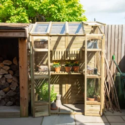 Forest Garden Natural Timber 5x2 Greenhouse -Outdoor Garden Shop forest garden natural timber 5x2 greenhouse5013053176375 01i