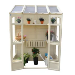 Forest Garden Natural Timber 5x2 Greenhouse -Outdoor Garden Shop forest garden natural timber 5x2 greenhouse5013053176375 03c