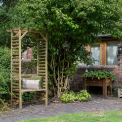 Forest Garden Palma Arbour, (H)2151mm (W)1200mm (D)620mm - Assembly Required 12 Forest Garden Palma Arbour, (H)2151mm (W)1200mm (D)620mm - Assembly Required -Outdoor Garden Shop forest garden palma arbour h 2151mm w 1200mm d 620mm assembly required5013053190203 04i