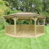 Forest Garden Premium Octagonal Gazebo, (W)5.27m (D)3.78m -Outdoor Garden Shop forest garden premium octagonal gazebo w 5 27m d 3 78m5013053163467 01i bq