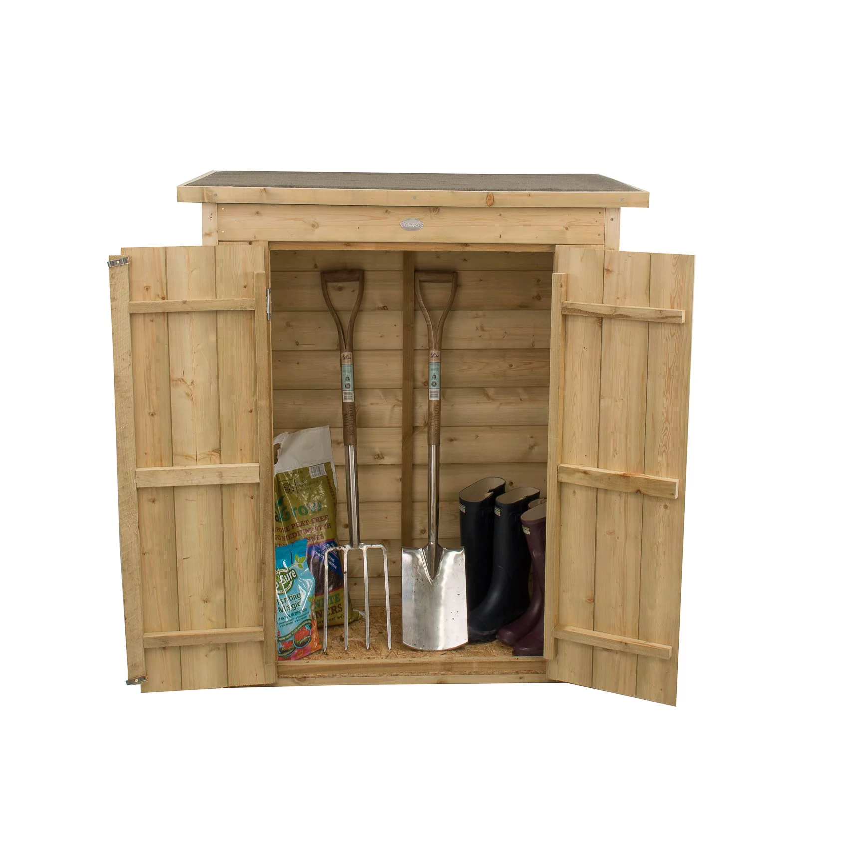 Forest Garden Shiplap Wooden 3x2 Pent Garden Storage 5 Forest Garden Shiplap Wooden 3x2 Pent Garden Storage - Image 3