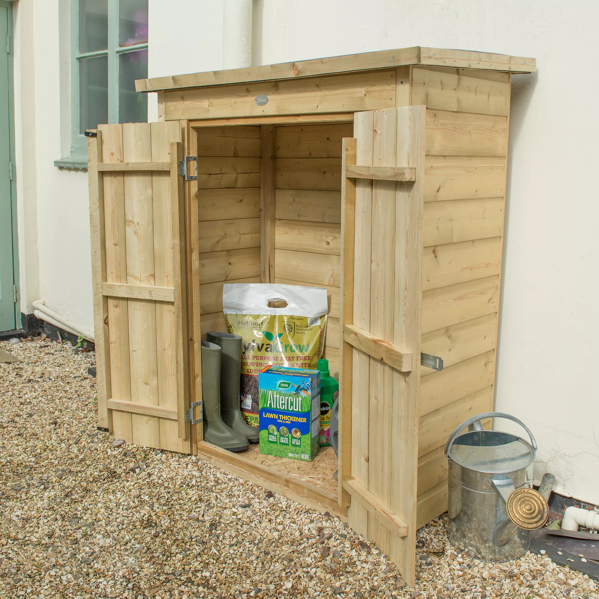 Forest Garden Shiplap Wooden 3x2 Pent Garden Storage 9 Forest Garden Shiplap Wooden 3x2 Pent Garden Storage - Image 7