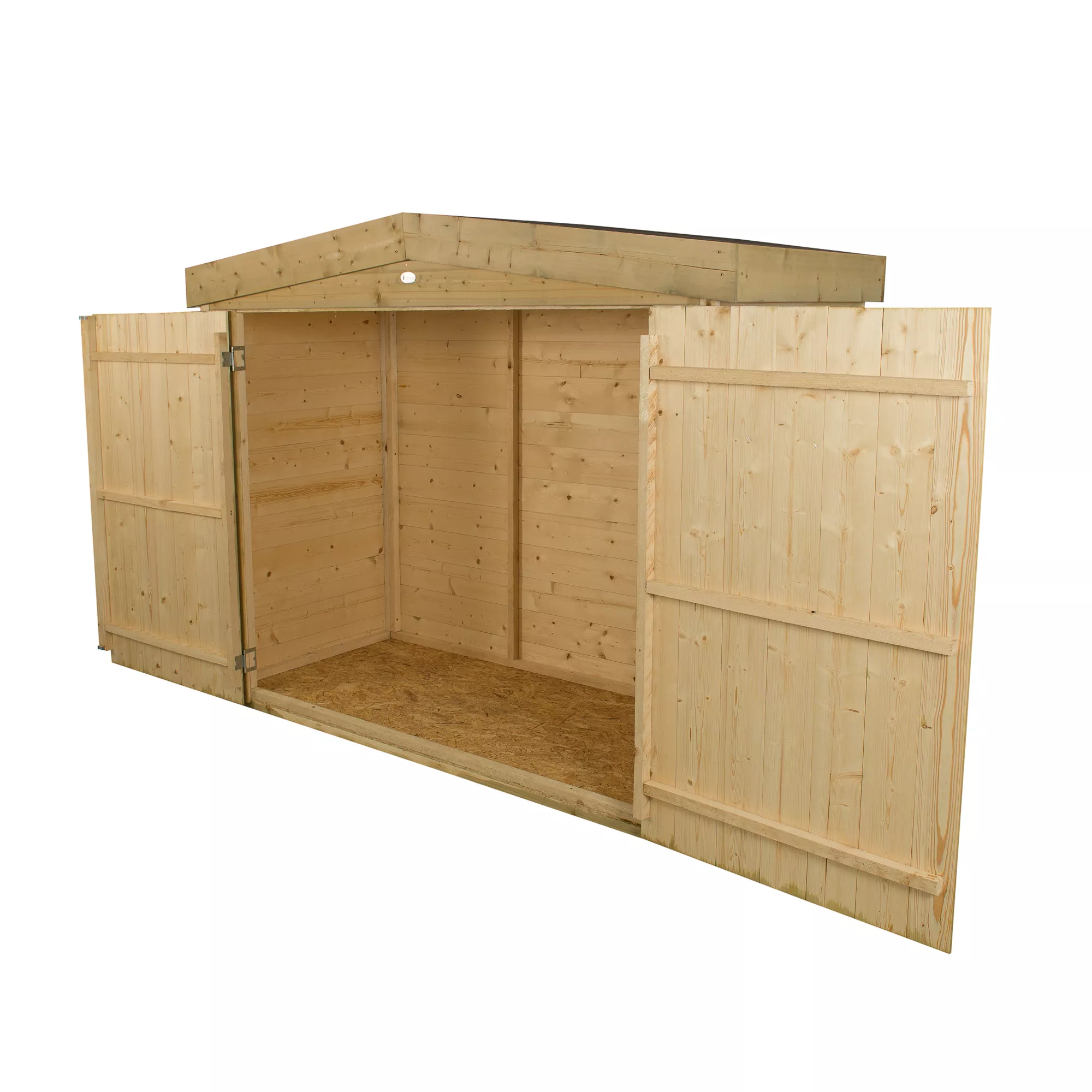 Forest Garden Shiplap Wooden 6x3 Apex Garden Storage 4 Forest Garden Shiplap Wooden 6x3 Apex Garden Storage - Image 2