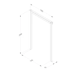 Forest Garden Sleeper European Softwood Arch (H) 240cm X (W) 160cm Set Of 3 -Outdoor Garden Shop forest garden sleeper european softwood arch h 240cm x w 160cm set of 35013053190081 01t