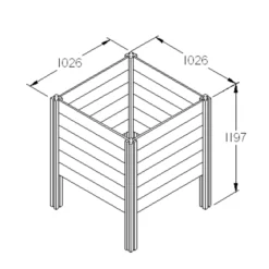 Forest Garden Slot Down Composter 650L 7 Forest Garden Slot Down Composter 650L -Outdoor Garden Shop forest garden slot down composter 650l5013053132241 01t