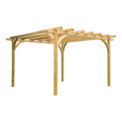 Forest Garden Square Pergola, (H)2800mm (W)3600mm -Outdoor Garden Shop forest garden square pergola h 2800mm w 3600mm5013053132272 02c bq
