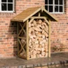 Forest Garden Timber 5x4 Ft Apex Wall Log Store 1 Forest Garden Timber 5x4 Ft Apex Wall Log Store -Outdoor Garden Shop forest garden timber 5x4 ft apex wall log store5013053190746 01i