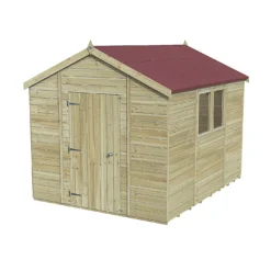 Forest Garden Timberdale 10x8 Ft Apex Tongue & Groove Wooden Shed With Floor -Outdoor Garden Shop forest garden timberdale 10x8 ft apex tongue groove wooden shed with floor5013053189054 01C bq