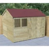 Forest Garden Timberdale 10x8 Ft Reverse Apex Tongue & Groove Wooden 2 Door Shed With Floor -Outdoor Garden Shop forest garden timberdale 10x8 ft reverse apex tongue groove wooden 2 door shed with floor5013053189016 01i bq