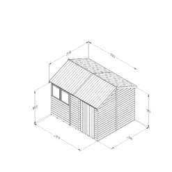 Forest Garden Timberdale 10x8 Ft Reverse Apex Tongue & Groove Wooden Shed With Floor -Outdoor Garden Shop forest garden timberdale 10x8 ft reverse apex tongue groove wooden shed with floor5013053189078 01t bq