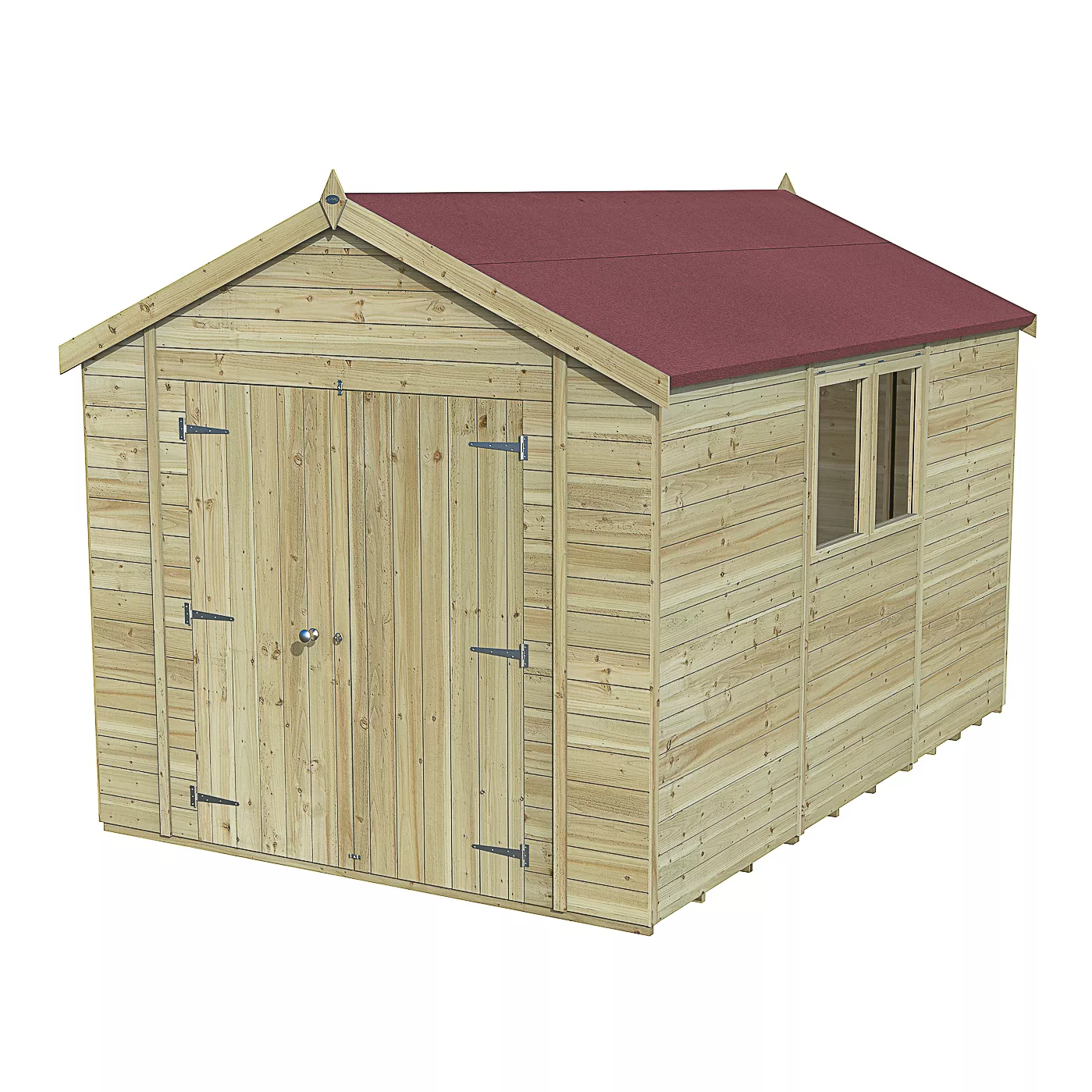 Forest Garden Timberdale 12x8 Ft Apex Tongue & Groove Wooden Shed With Floor 4 Forest Garden Timberdale 12x8 Ft Apex Tongue & Groove Wooden Shed With Floor - Image 2
