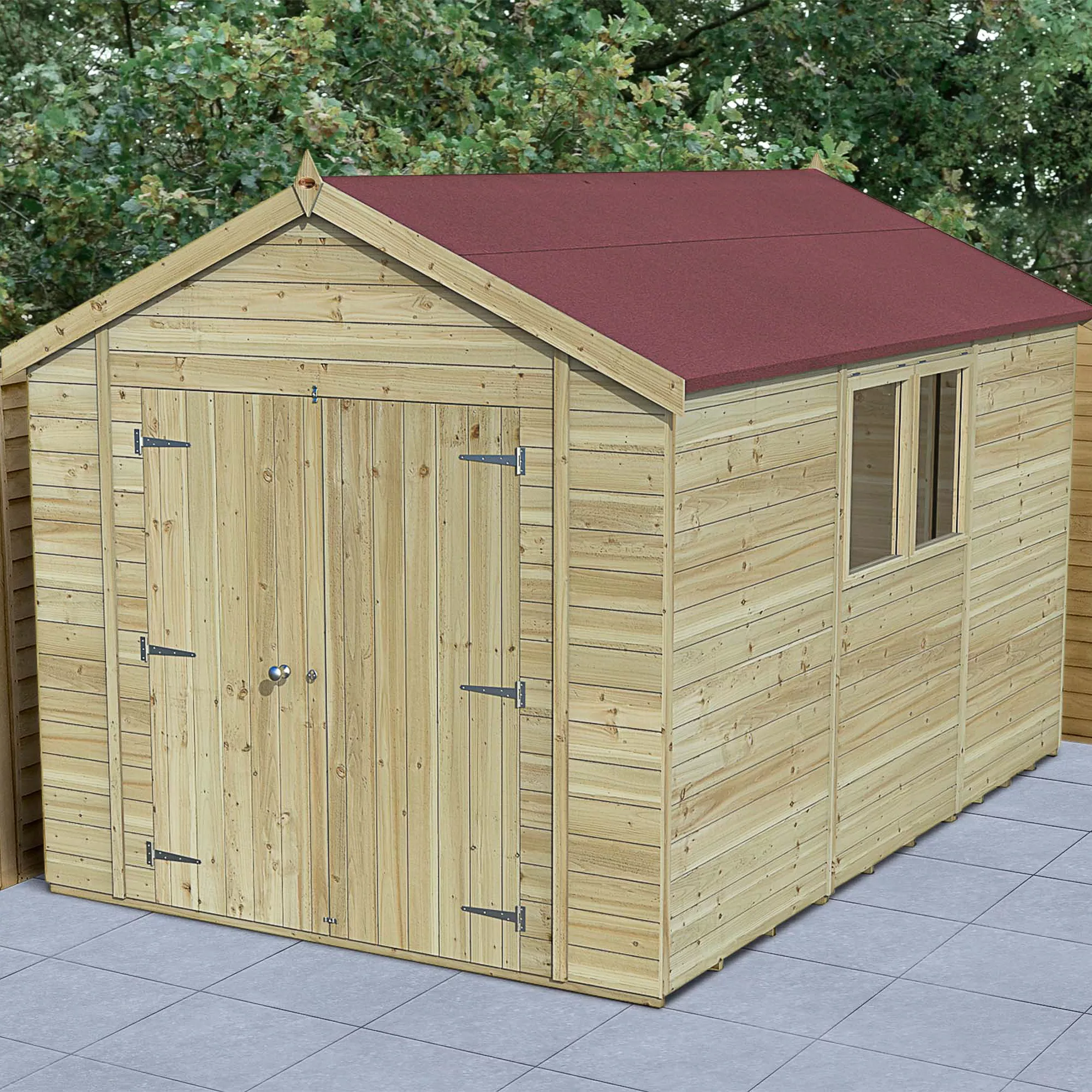 Forest Garden Timberdale 12x8 Ft Apex Tongue & Groove Wooden Shed With Floor 3 Forest Garden Timberdale 12x8 Ft Apex Tongue & Groove Wooden Shed With Floor