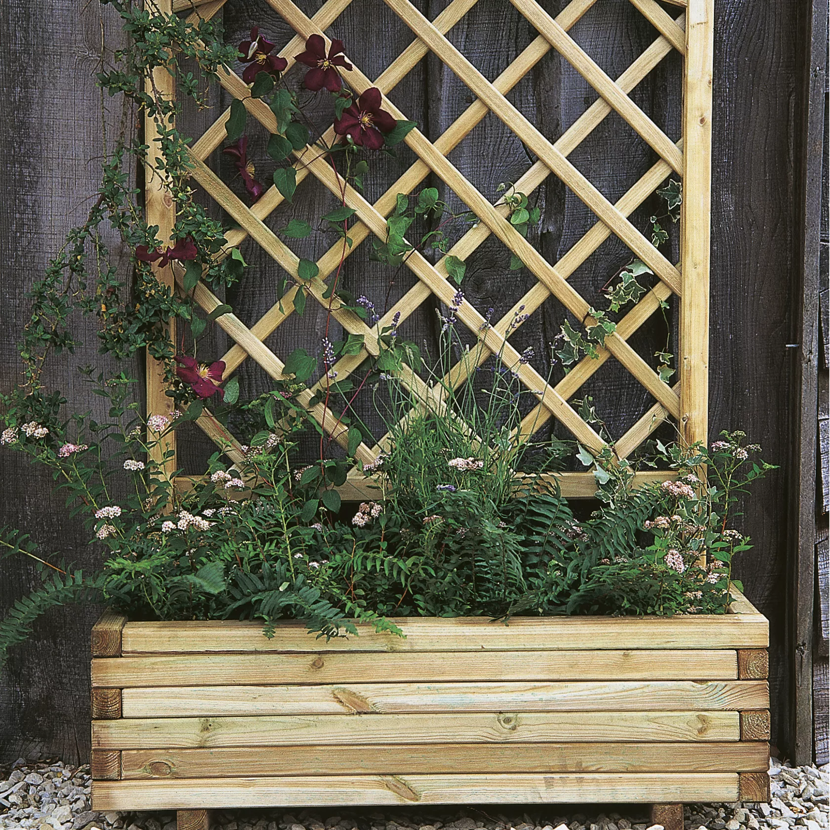 Forest Garden Toulouse Wooden Rectangular Planter 4 Forest Garden Toulouse Wooden Rectangular Planter - Image 2