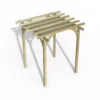 Forest Garden Ultima Cream Pergola & Decking Kit, X4 Post (H) 2.4m X (W) 2.4m - Canopy Included -Outdoor Garden Shop forest garden ultima cream pergola decking kit x4 post h 2 4m x w 2 4m canopy included5013053192252 01c
