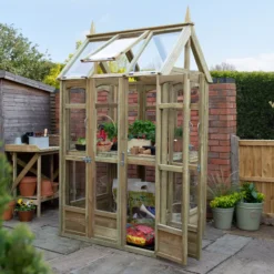 Forest Garden Victorian Walk Around 4x3 Greenhouse With Auto Vent -Outdoor Garden Shop forest garden victorian walk around 4x3 greenhouse with auto vent5013053176368 01i