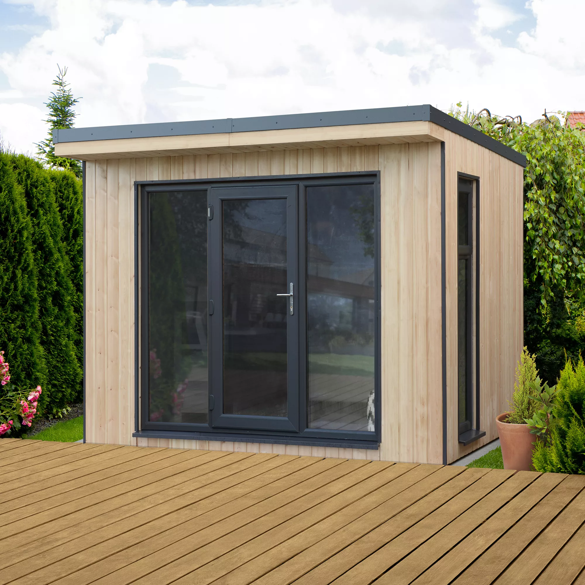 Forest Garden Xtend 10x9 Pent Tongue & Groove Garden Office - Assembly Service Included 3 Forest Garden Xtend 10x9 Pent Tongue & Groove Garden Office - Assembly Service Included