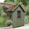 Forest Retreat 8x5 Apex Pressure Treated Overlap Green Shed With Floor - Assembly Service Included -Outdoor Garden Shop forest retreat 8x5 apex pressure treated overlap green shed with floor assembly service included5013053176344 01i bq