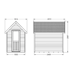 Forest Retreat 8x5 Apex Pressure Treated Overlap Green Shed With Floor - Assembly Service Included -Outdoor Garden Shop forest retreat 8x5 apex pressure treated overlap green shed with floor assembly service included5013053176344 01t bq