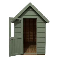 Forest Retreat 8x5 Apex Pressure Treated Overlap Green Shed With Floor - Assembly Service Included -Outdoor Garden Shop forest retreat 8x5 apex pressure treated overlap green shed with floor assembly service included5013053176344 03c bq