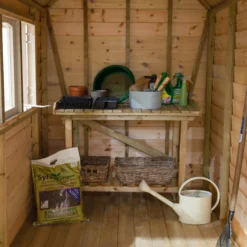 Forest Retreat 8x5 Apex Pressure Treated Overlap Green Shed With Floor - Assembly Service Included -Outdoor Garden Shop forest retreat 8x5 apex pressure treated overlap green shed with floor assembly service included5013053176344 36c bq