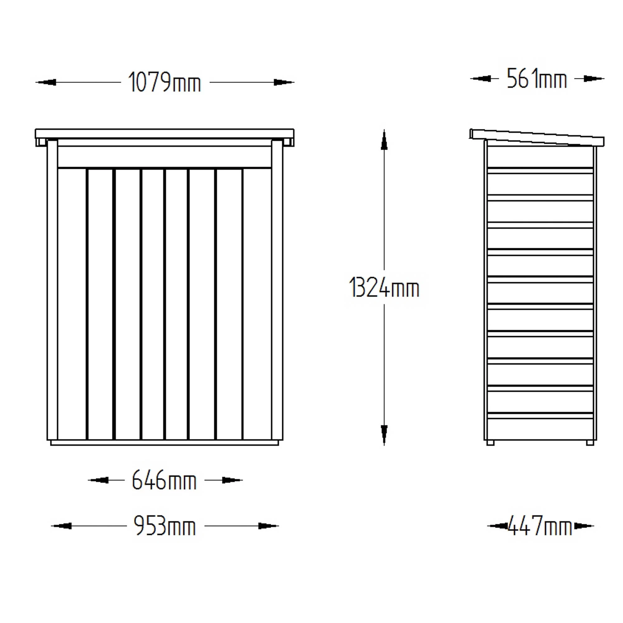Forest Shiplap 3.5x2 Apex Garden Storage 600L 14 Forest Shiplap 3.5x2 Apex Garden Storage 600L - Image 12