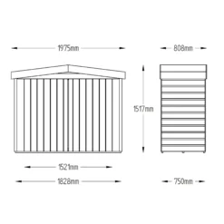 Forest Shiplap 6.5x2.6 Apex Garden Storage 2000L -Outdoor Garden Shop forest shiplap 6 5x2 6 apex garden storage 2000l5013053163252 01t bq