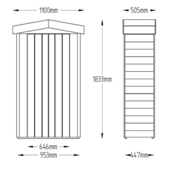 Forest Tall Tongue & Groove 3.6x1.6 Apex Garden Storage 750L 27 Forest Tall Tongue & Groove 3.6x1.6 Apex Garden Storage 750L -Outdoor Garden Shop forest tall tongue groove 3 6x1 6 apex garden storage 750l5013053163184 01t bq