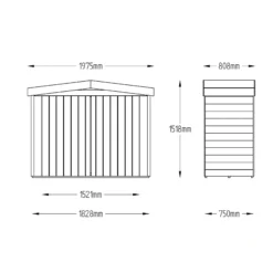Forest Tongue & Groove 6.5x2.6 Apex Garden Storage 2000L -Outdoor Garden Shop forest tongue groove 6 5x2 6 apex garden storage 2000l5013053163245 01t bq