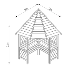 Forest Venetian Corner Arbour, (H)2500mm (W)2330mm (D)1610mm - Assembly Required -Outdoor Garden Shop forest venetian corner arbour h 2500mm w 2330mm d 1610mm assembly required5013053139745 01t