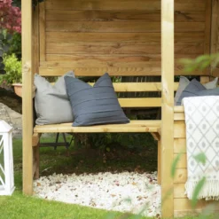 Forest Venetian Corner Arbour, (H)2500mm (W)2330mm (D)1610mm - Assembly Required -Outdoor Garden Shop forest venetian corner arbour h 2500mm w 2330mm d 1610mm assembly required5013053139745 07i