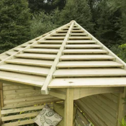 Forest Venetian Corner Arbour, (H)2500mm (W)2330mm (D)1610mm - Assembly Required -Outdoor Garden Shop forest venetian corner arbour h 2500mm w 2330mm d 1610mm assembly required5013053139745 09i