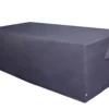 GoodHome Hamilton Steel Grey Rectangular Dining Table Cover 222cm(L) 75cm(H) 102cm(W) -Outdoor Garden Shop goodhome hamilton steel grey rectangular dining table cover 222cm l 75cm h 102cm w 5059340354859 01c