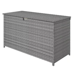 GoodHome Hamilton Steeple Grey Rattan Effect Storage Box (W) 125cm X (D) 55cm 24 GoodHome Hamilton Steeple Grey Rattan Effect Storage Box (W) 125cm X (D) 55cm -Outdoor Garden Shop goodhome hamilton steeple grey rattan effect storage box w 125cm x d 55cm5059340677392 01c