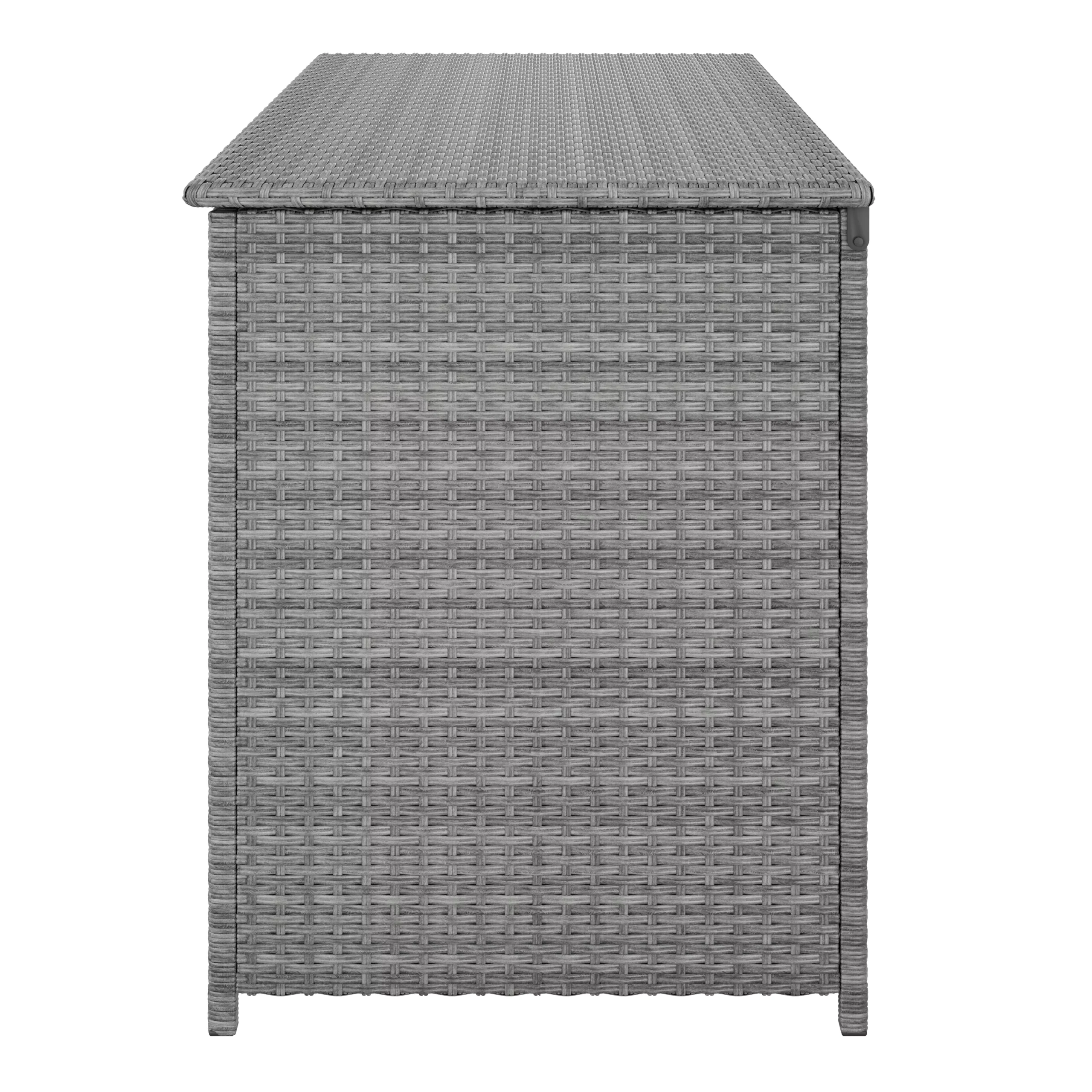 GoodHome Hamilton Steeple Grey Rattan Effect Storage Box (W) 125cm X (D) 55cm 5 GoodHome Hamilton Steeple Grey Rattan Effect Storage Box (W) 125cm X (D) 55cm - Image 3