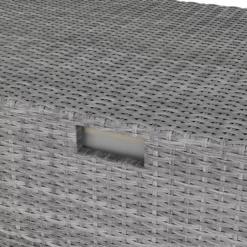 GoodHome Hamilton Steeple Grey Rattan Effect Storage Box (W) 180cm X (D) 65cm -Outdoor Garden Shop goodhome hamilton steeple grey rattan effect storage box w 180cm x d 65cm5059340677415 37c