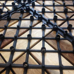 GoodHome Lempa Brown Acacia Clippable Deck Tile (L)0.3m (W)300mm (T)24mm, Pack Of 4 -Outdoor Garden Shop goodhome lempa brown acacia clippable deck tile l 0 3m w 300mm t 24mm pack of 45059340066035 38c