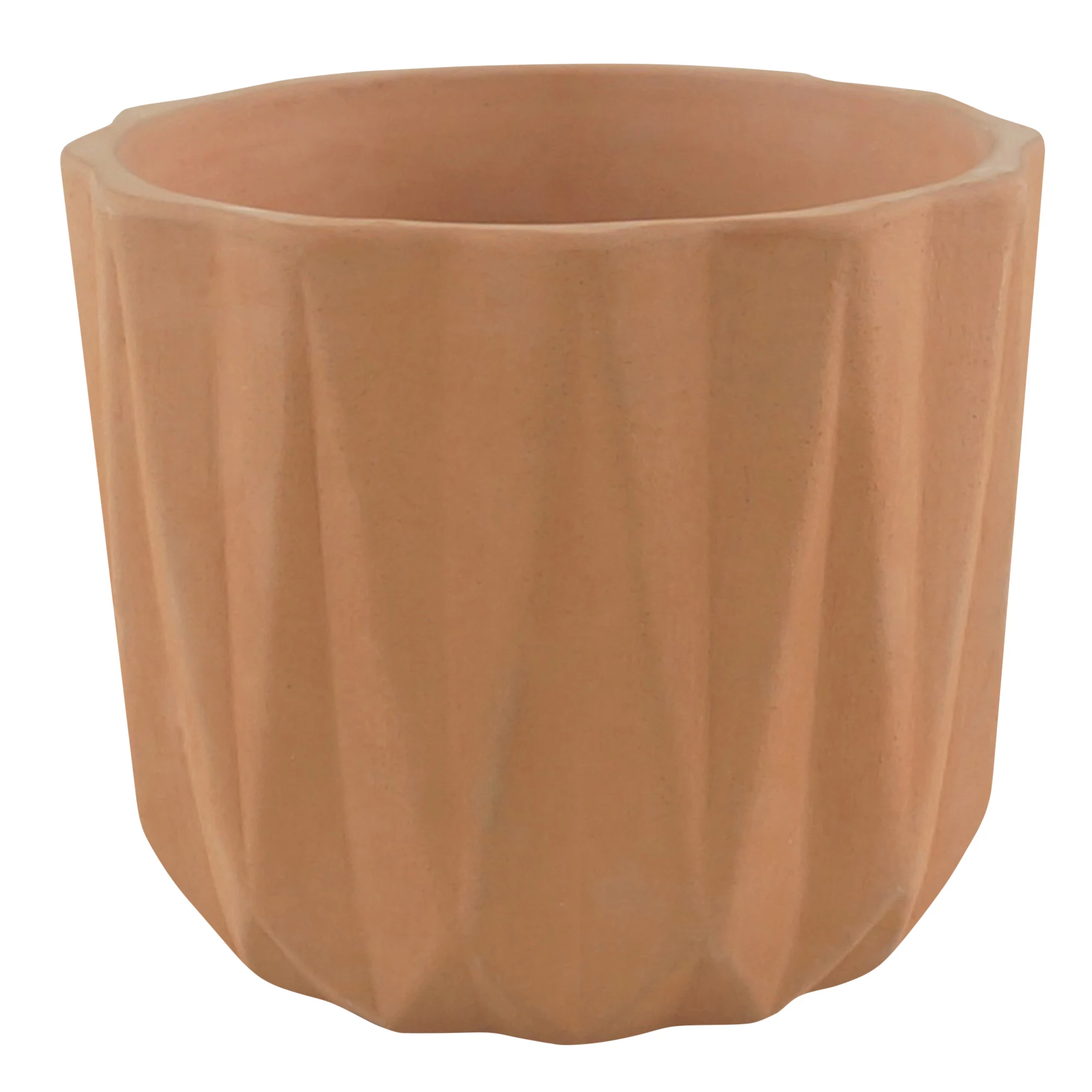 GoodHome Lummi Natural Terracotta Geometric Stripes Circular Plant Pot (Dia)20.5cm 3 GoodHome Lummi Natural Terracotta Geometric Stripes Circular Plant Pot (Dia)20.5cm