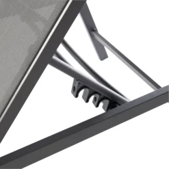 GoodHome Moorea Grey Metal Sun Lounger -Outdoor Garden Shop goodhome moorea grey metal sun lounger5059340347356 37c