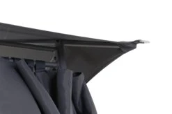 GoodHome Shamal Steel Grey Rectangular Gazebo, (W)2.96m (D)3.96m - Assembly Required -Outdoor Garden Shop goodhome shamal steel grey rectangular gazebo w 2 96m d 3 96m assembly required5059340125466 38c