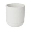 GoodHome White Terracotta Circular Plant Pot (Dia)20.5cm -Outdoor Garden Shop goodhome white terracotta circular plant pot dia 20 5cm3663602441274 02c bq